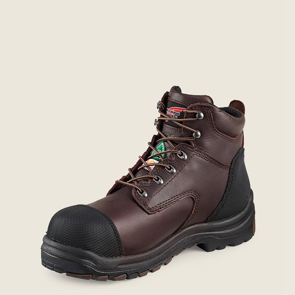 Botas de Seguridad Red Wing Hombre Negros/Marrom - King Toe® - 6-Inch Waterproof Csa Toe - 352-WJHEY